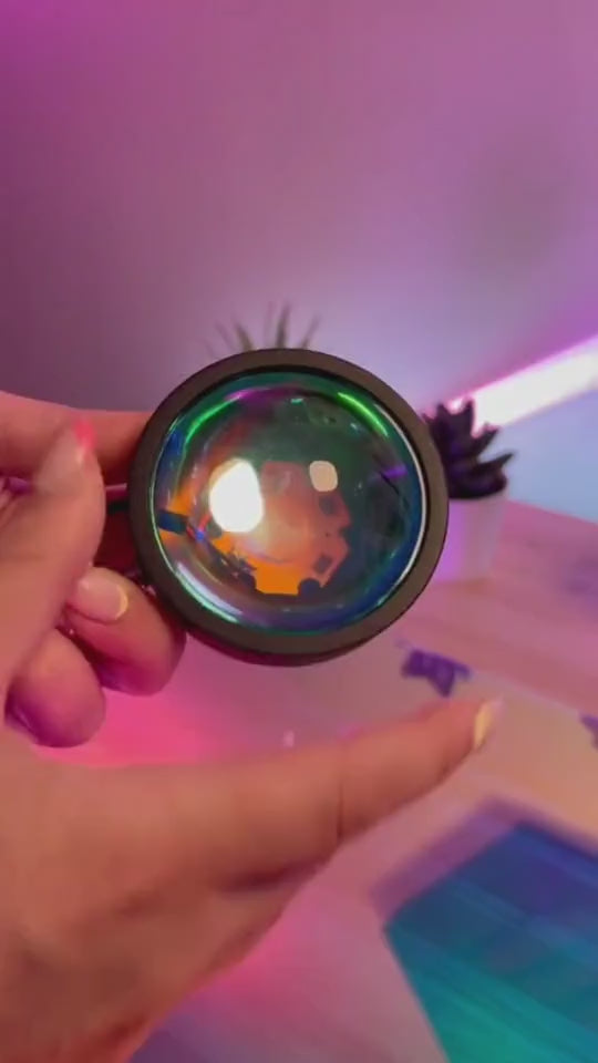 Load video: The sunset projection lamp