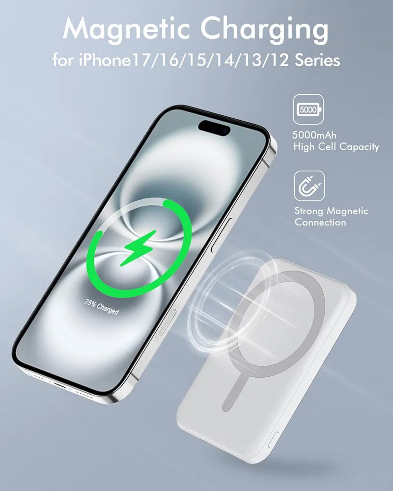 Atoserva™ Snap-Charge | Ultra-Slim 10K mAh Magnetic Power Bank