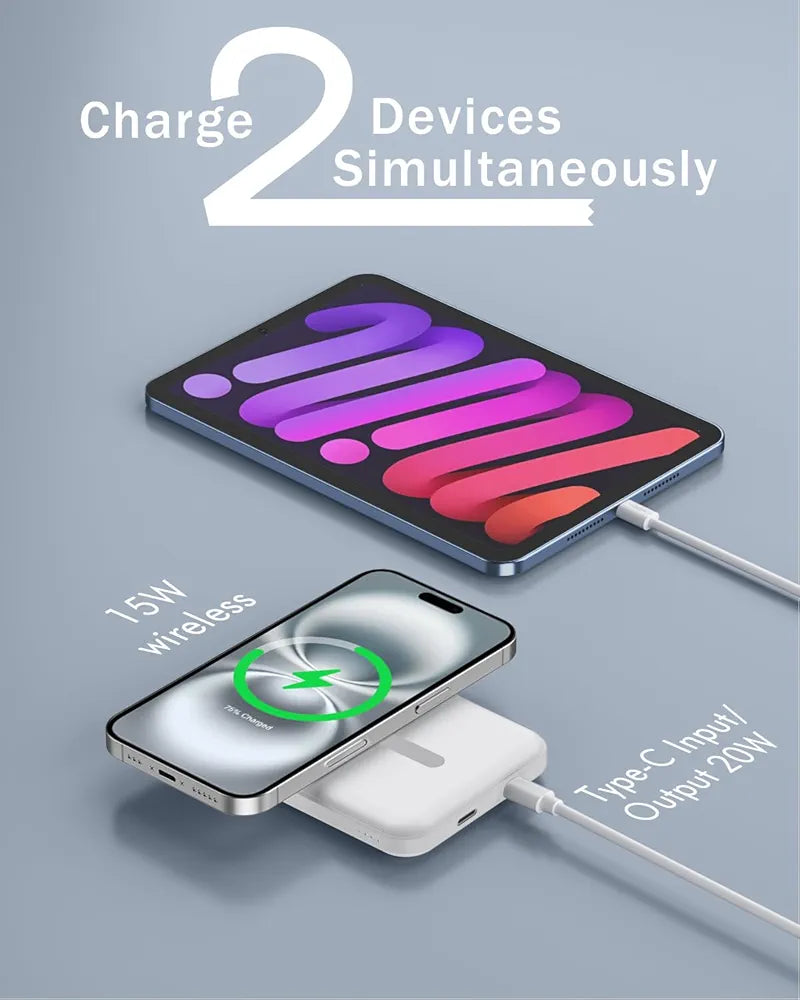 Atoserva™ Snap-Charge | Ultra-Slim 10K mAh Magnetic Power Bank